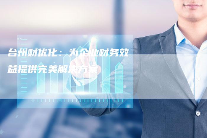 台州财优化：为企业财务效益提供完美解决方案