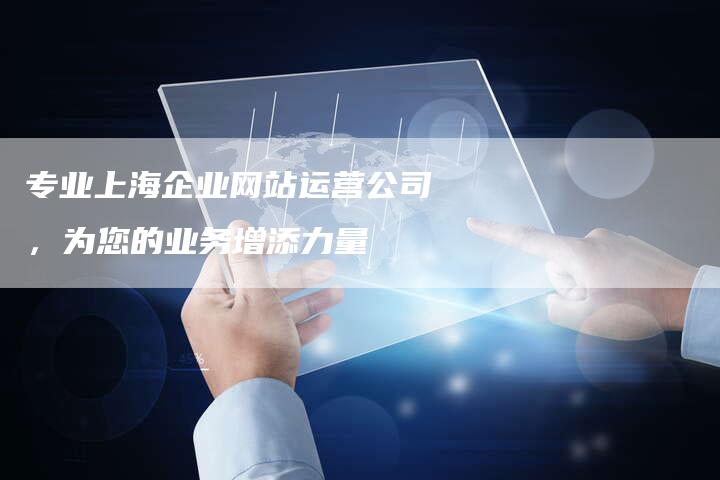 专业上海企业网站运营公司，为您的业务增添力量