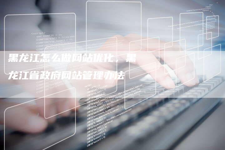 黑龙江怎么做网站优化，黑龙江省政府网站管理办法