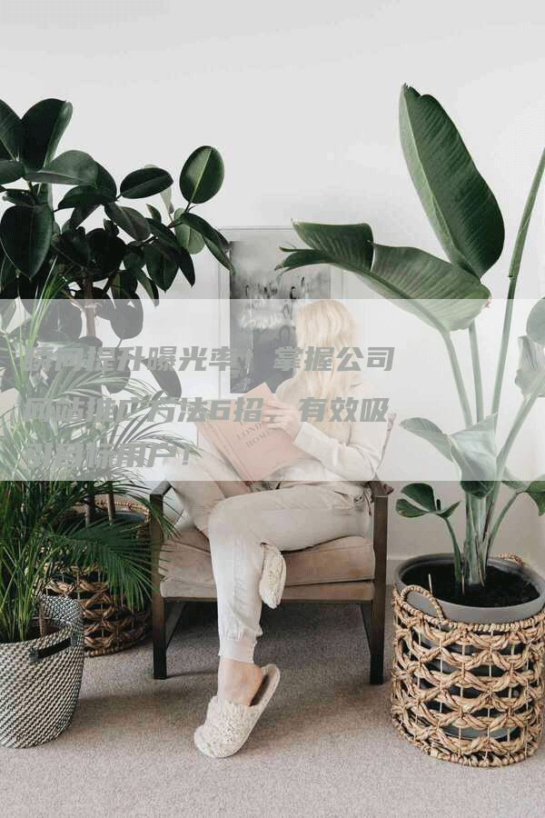 瞬间提升曝光率！掌握公司网站推广方法6招，有效吸引目标用户！
