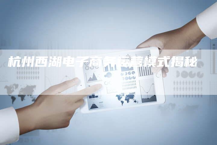 杭州西湖电子商务运营模式揭秘